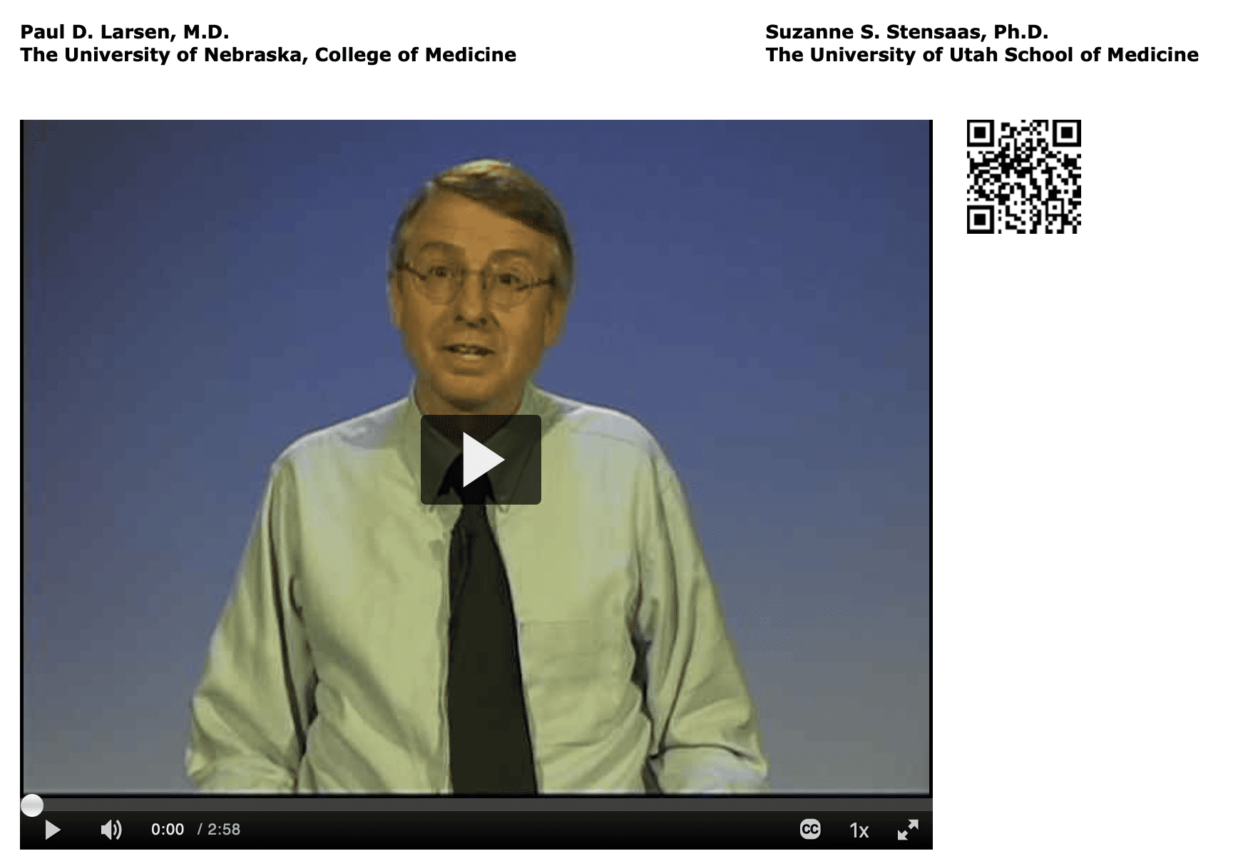 Paul Larson Neurological Examination